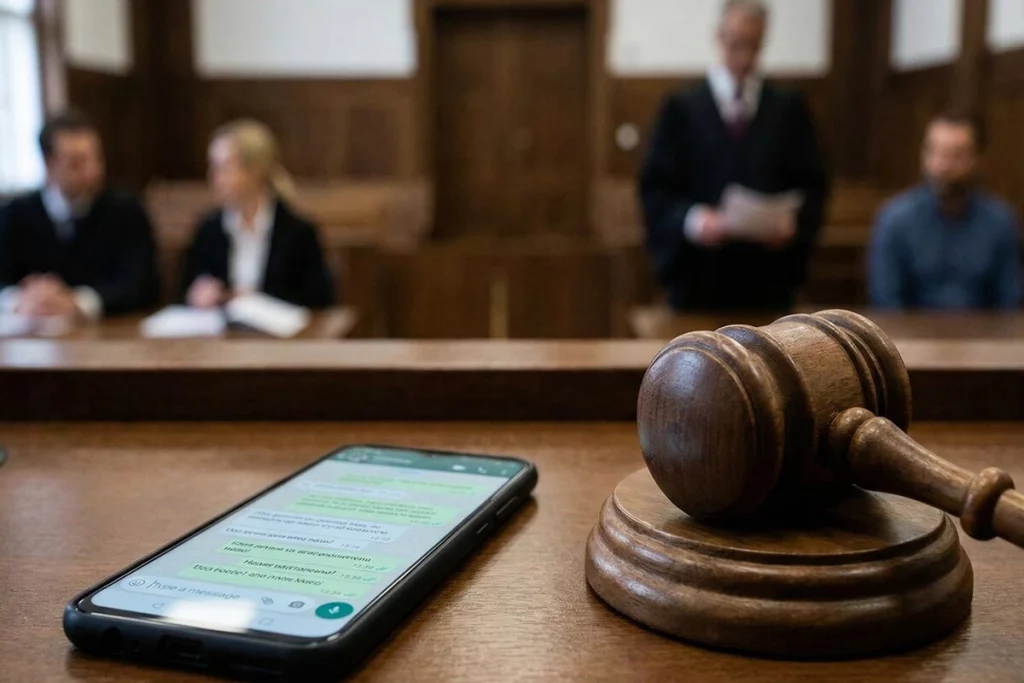 whatsapp en juicio